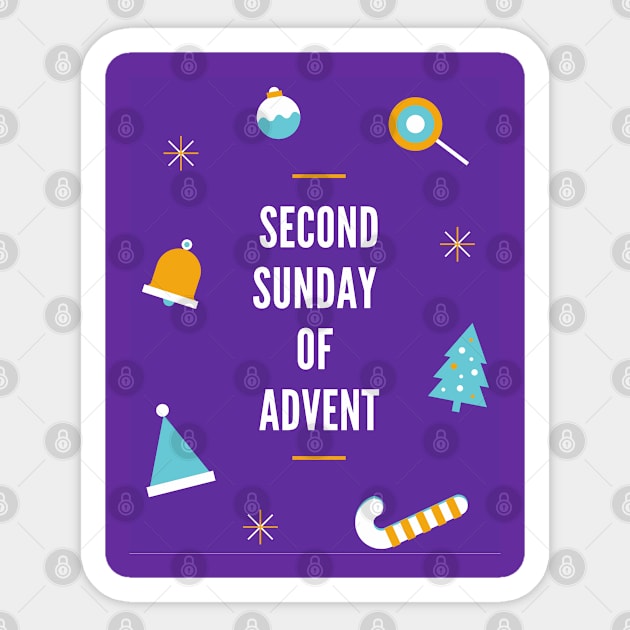 Second Sunday Of Advent Sticker by GideonStore